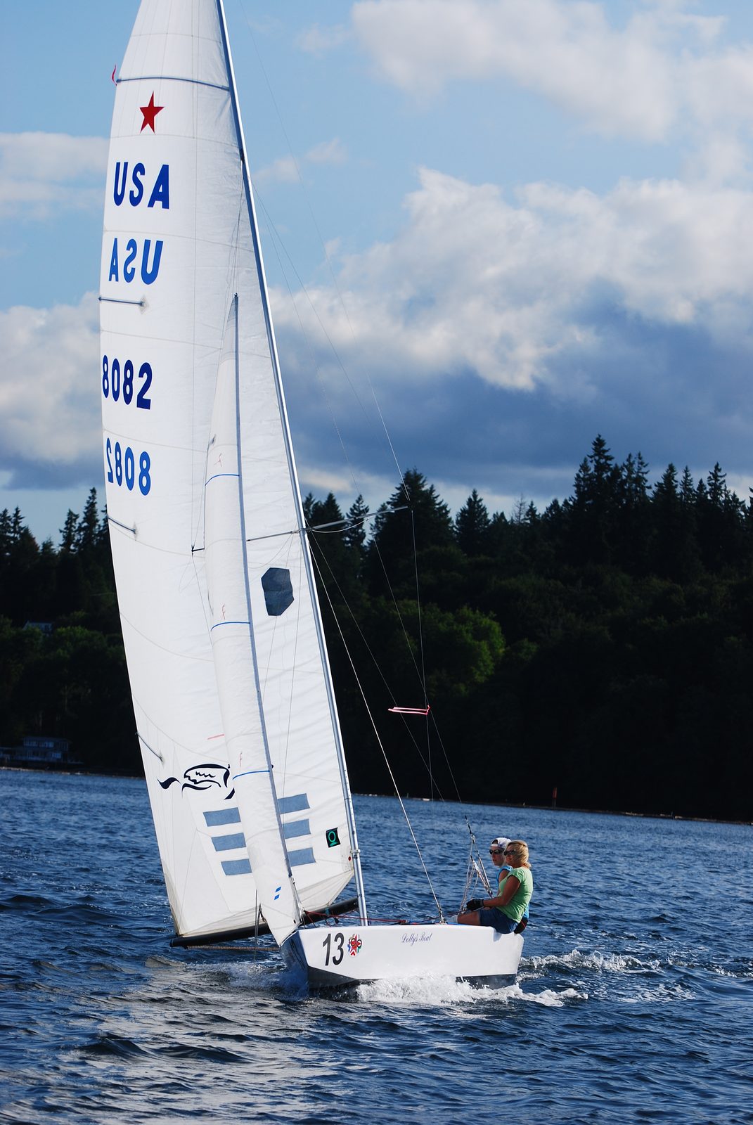 The weather could not have been nicer.  Sunny, warm, and about 8 knots of wind.